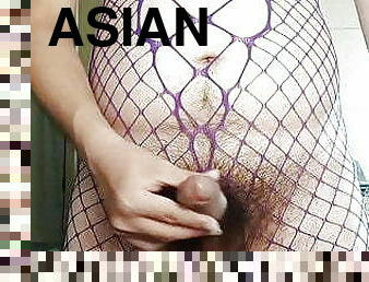 asiatiche, grassi, masturbarsi, collant-di-nylon, gay, donne-grasse-e-belle