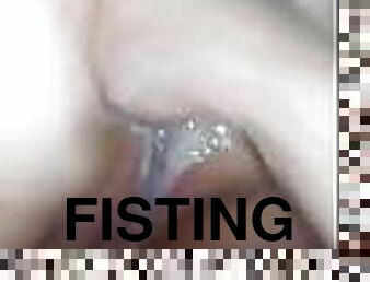 fisting, rysk, amatör, anal, hemmagjord, slyna, bitch, hora-whore