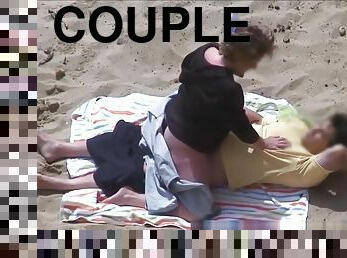 Horny Couple Greek Beach Voyeur