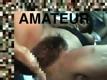 masturbación, orgasmo, público, amateur