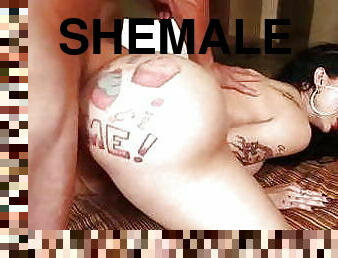 shemale, anal, interracial, latina, transeksuell, compilation, bbw