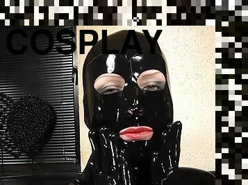 masturbare-masturbation, fetish, latex, solo