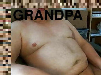 grandpa cum on webcam