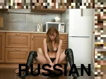 Russian Dominate Guy and Pee