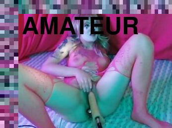 poilue, masturbation, chatte-pussy, amateur, anal, jouet, blonde, machines, mignonne, fétiche