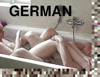 badning, gammel, teenager, tysk, spiller, fødder, rødhåret, i-ansigtet, 18-årige, ældre