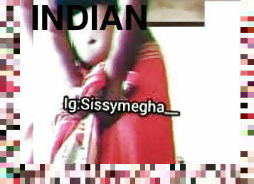 Indian Crossdresser in saree