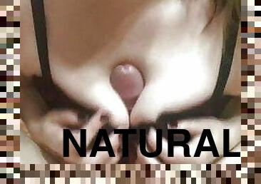 Cum in Huge Natural Boobs 