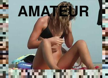 nudist, in-afara, public, amatori, compilatie, camera, plaja, voyeur