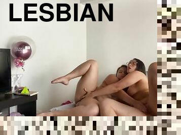 Lesbians fucking, sucking ass