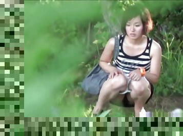 Asians squat and piss
