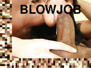 blowjob, brunette