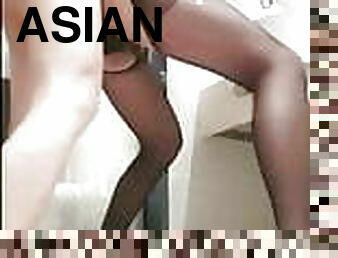 asien, schriftführer, transsexueller, dilettant, anal-sex, blasen, junge, paar, ladyboy, junge18