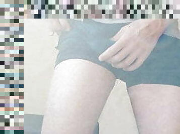 Showing off my boxerbriefs bulge and smooth body