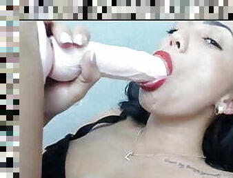 skinny, blowjob, milf, latina, webkamera, dildo, brunette