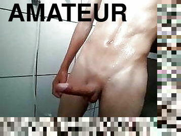 young boy masturbating in the bathroom