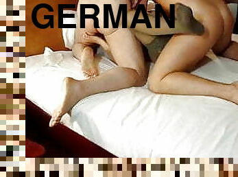 naine, amatöör, milf, saksa, creampie, neelamine, suudlemine, abikaasa, näole, sperma