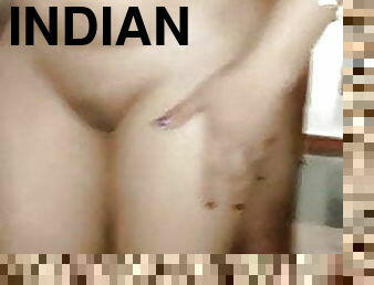 isteri, merangsang-dengan-tangan, gadis-indian, bertiga, suami, cuckold