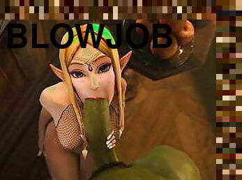 Princess Zelda Blowjob