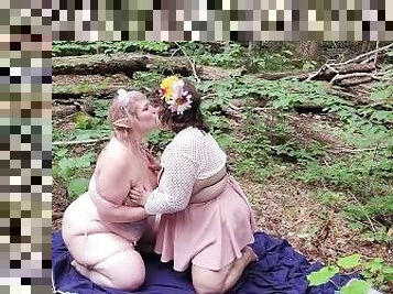 Faun & Faerie caught kissing in the woods