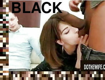 kone, interracial, creampie, svart, datter, britisk, vakker, hanrei, hvit, høye-heler