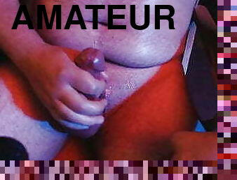 papa, grosse, masturbation, amateur, ejaculation-sur-le-corps, énorme-bite, gay, belle-femme-ronde, joufflue, ejaculation