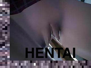 masturbación, hentai