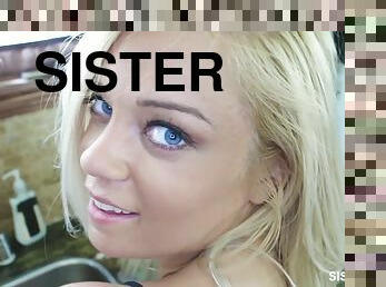 Pervy Step-bro Wants To Shove His Long Pink Dick In Sisters Pussy With Kenzie Green