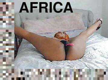 African chick Brookelle loves two stuffs in one hole