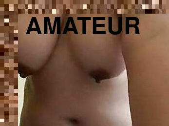 tetas-grandes, amateur, maduro, latino, mamá, natural, tetas