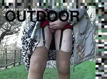 transgender travesti sounding dildo  outdoor road 2b