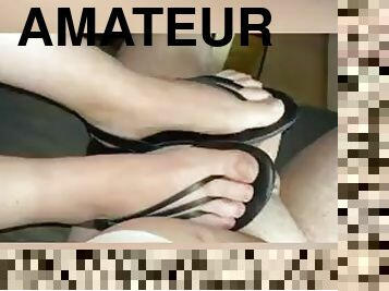 Sexy footjob and foot fetish compilation