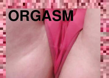 V 613 last time cumming in pink thong