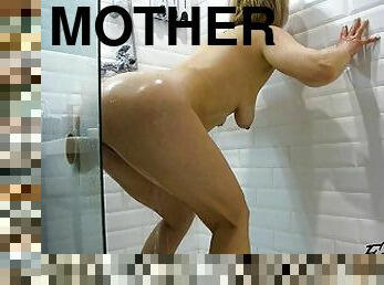 Camera in the shower. This is why my stepmother takes so long to shower