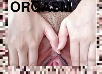 orgasme, pussy, stram, vagina, filipinsk, spredning