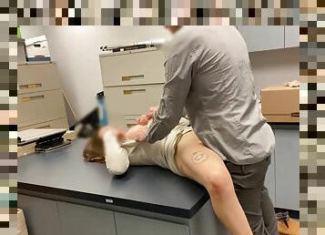 Hot secretary gets fucked in the copy room