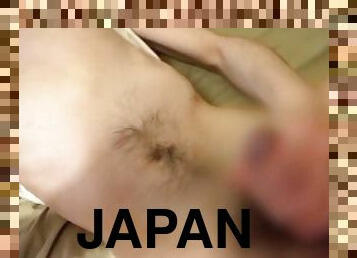 asiático, masturbación, amateur, japonés, pajeándose, hentai, esperma, polla