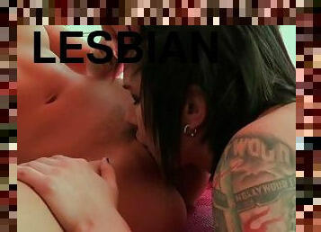 Petite Emo Lesbian Finger and Licks Tiny Teen's Wet Pussies