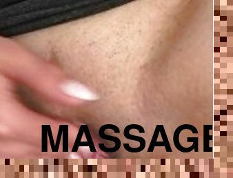 Real pussy massage and masturbation