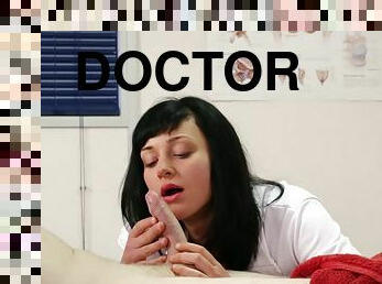 Eden James In Doctor Handjob