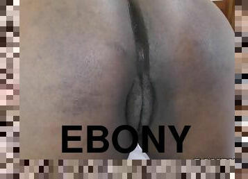 rumpe, pussy, amatør, ebony, stor-pikk, interracial, creampie, svart, lubben, cum