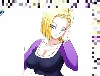 android 18 gets fucked on the ass