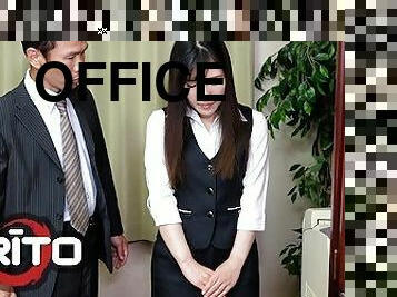 Erito - Petite Brunette Secretary Wears A Short Skirt At The Office & Her Boss Teaches Her A Lesson