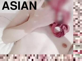 asiatic, masturbare-masturbation, anal, jet-de-sperma, gay, facut-acasa, japoneza, chilotei, sperma, solo