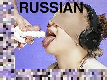 rosyjskie, nastolatki, młode18, sperma, ładniutka, zasłonięte-oczy, kutas