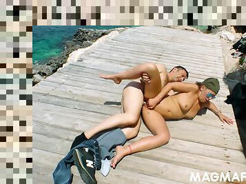 Couple Loves Fucking Near The Ocean