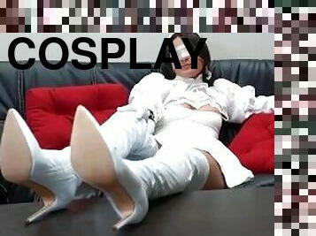 Angeline Red Full Cosplay Feet JOI and Sex Teaser