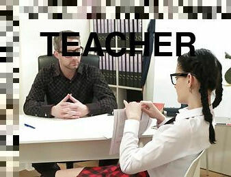 Anie Darling And Lutro Steel In Pleased Her Teacher With Nice Pussy Fuck