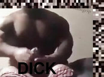 Jamaican Shortie Jerking off big dick