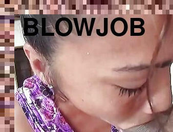 BLOWJOB! NO Hands so Sloppy that made my Makeup Drip
